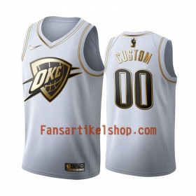 NBA Oklahoma City Thunder Trikot Benutzerdefinierte Nike 2019-2020 Weiß Golden Edition Swingman - Herren